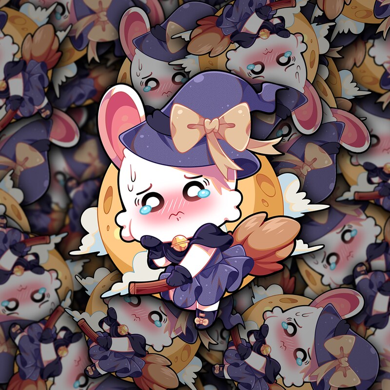 Witch Bunny Sticker